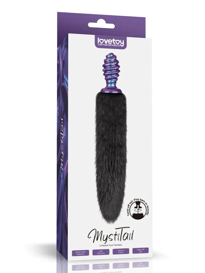 Lovetoy MystiTail Anal Plug With Tail 11 cm - Analplug in Tierform 6 [full]