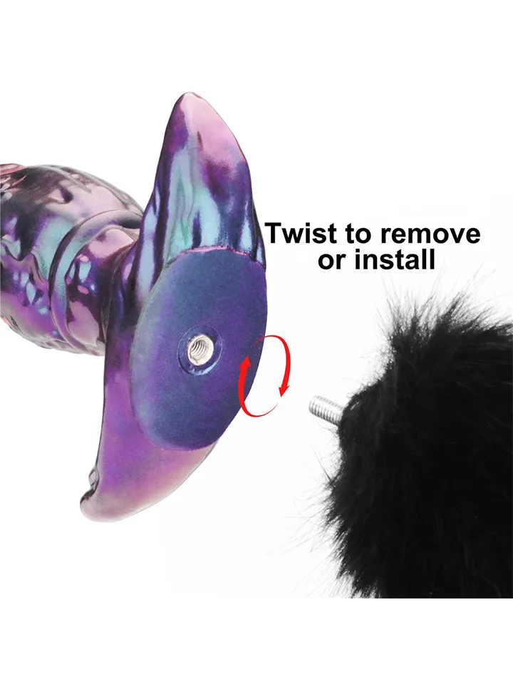 Lovetoy MystiTail Analplug mit Schweif 14 cm - Analplug in Tierform 3 [full]