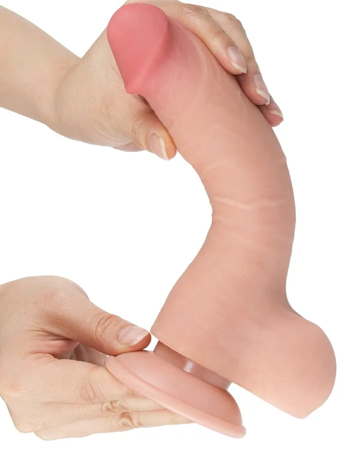 Lovetoy Sliding Skin Dual Layer Dildo 20 cm - Realistischer Dildo 4 [full]