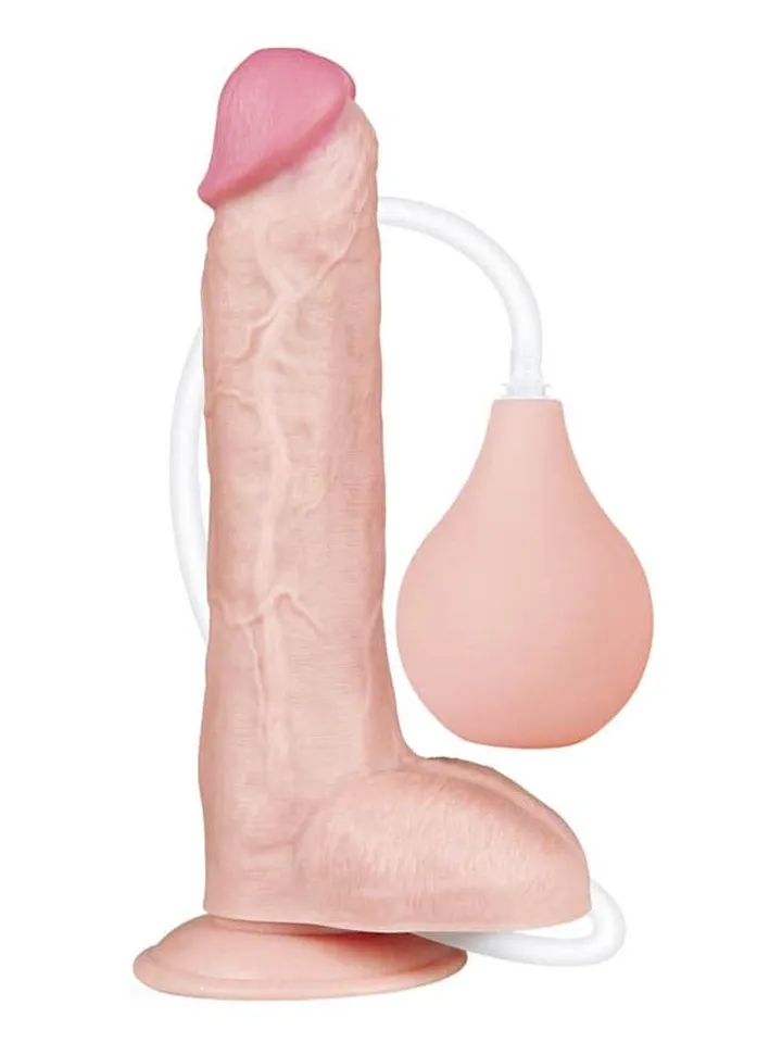 Lovetoy Squirt Extreme Dildo Hautfarben 25,5 cm - Spritzdildo 1 [full]
