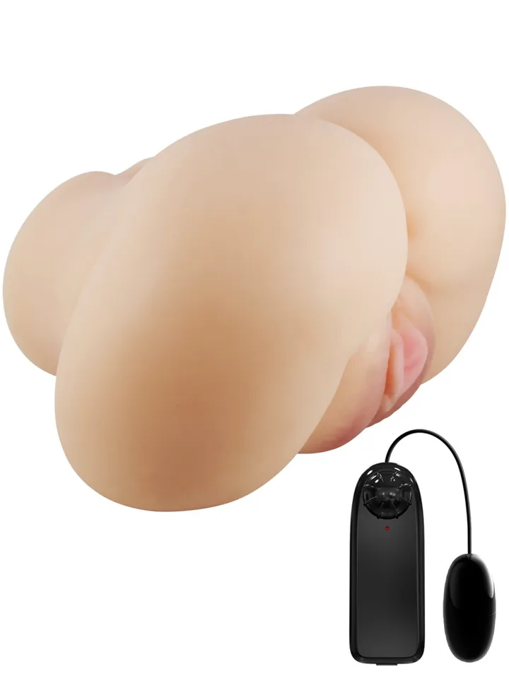 Luna Vibration Double Holes - Vibrierender Vagina-Masturbator 1