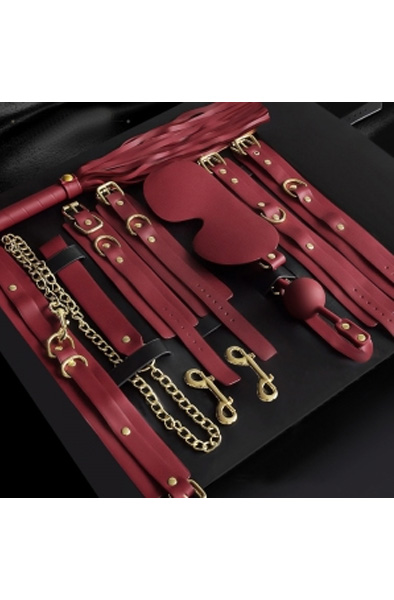 Luxury BDSM 11-teiliges Set Clarissa Rot - Bondage-Set 3