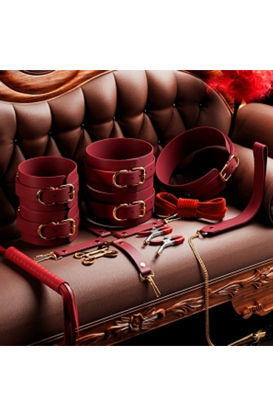 Luxury BDSM 11-teiliges Set Clarissa Rot - Bondage-Set 5
