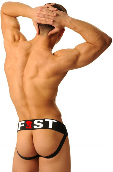 M&K Fist Logo Jock Schwarz - Jockstrap 2
