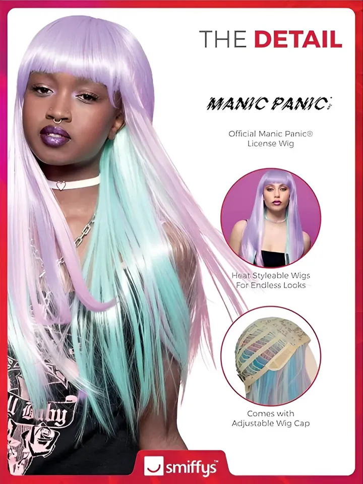 Manic Panic Lavender & Aqua Wig - Perücke 2 [full]