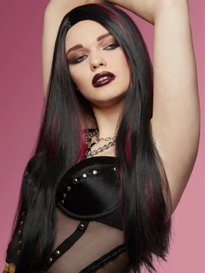 Manic Panic Red & Black Vampire Wig - Perücke 2 [full]