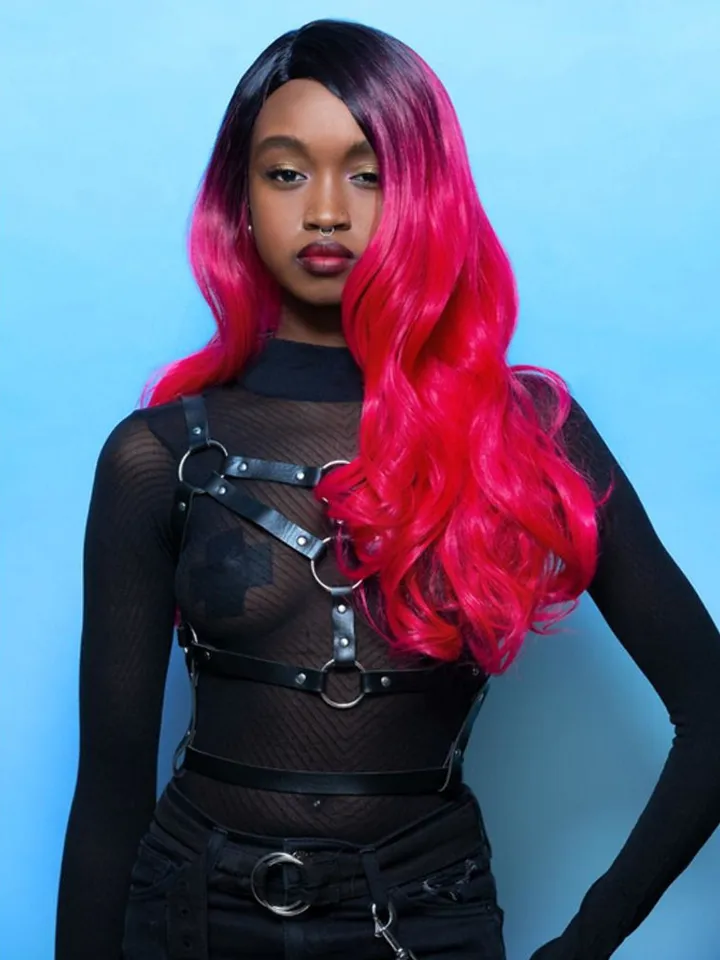 Manic Panic Red Curls Wig With Dark Roots - Perücke 2 [full]