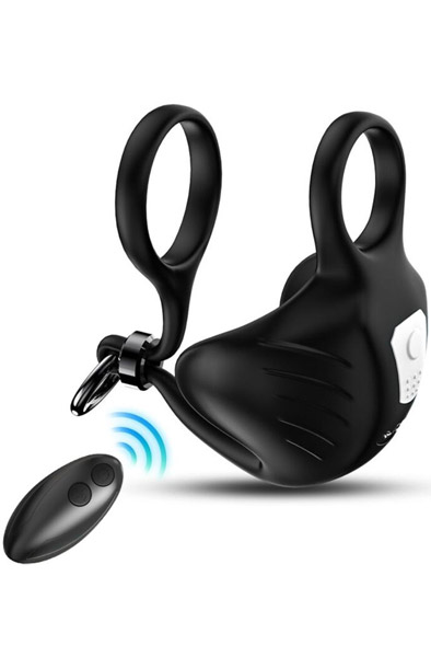 Manta Scrotum Vibrator Ring With Remote - Kugelvibrator 1