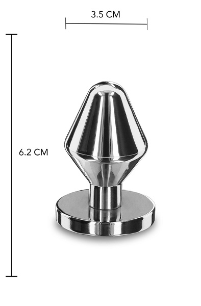 Massive Steel Butt Plug Small - Analplug aus Metall 5