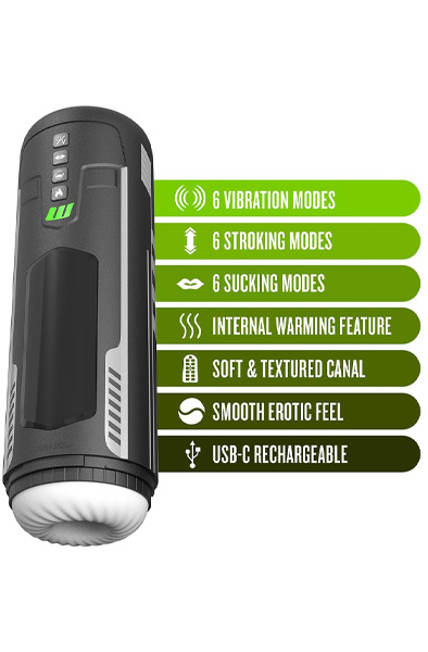 Master Blaster Sucking & Vibrating Stroker - Automatischer Masturbator 7