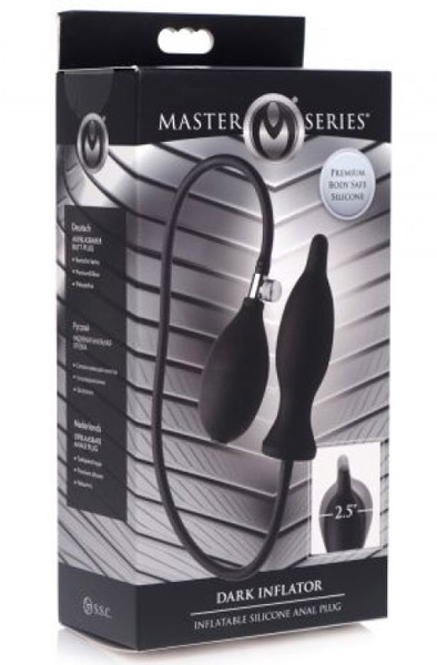 Master Series Dark Inflator Anal Plug - Aufblasbarer Analplug 2