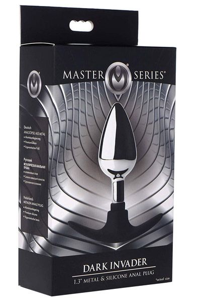 Master Series Dark Invader Medium - Analplug aus Metall 3