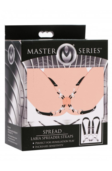 Master Series Spread Labia Spreader Straps with Clamps - Labia-Muscheln 2