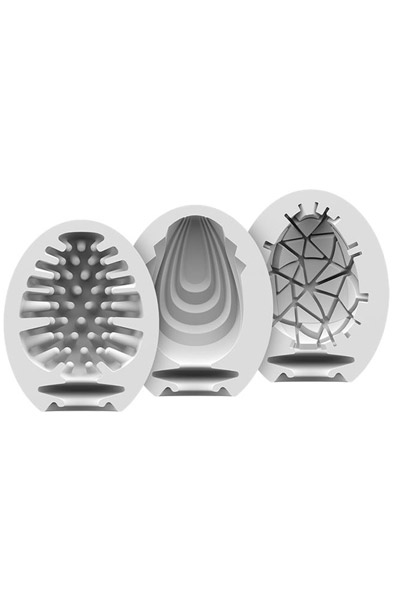 Masturbator Egg 3-pack Naughty, Savage, Crunchy - Tenga-Ei 2
