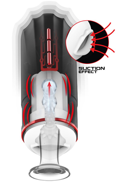 MEGABITE Mund-Saug- und Vibrationsmasturbator - Masturbator 2