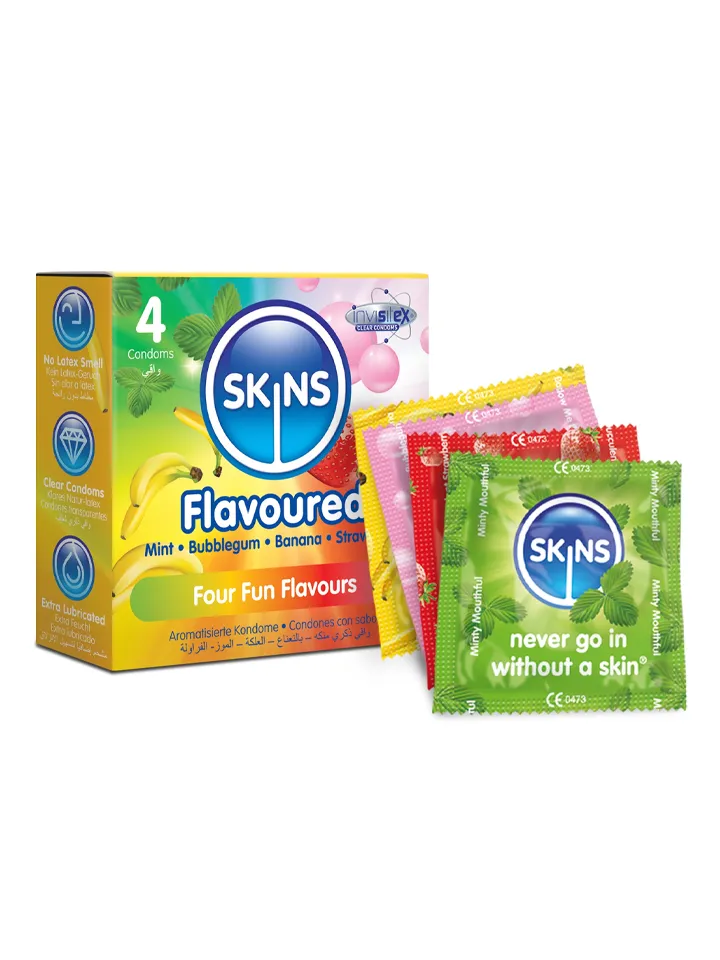 Mixed Flavored Condom 4-pack - Aromatisierte Kondome 1 [full]