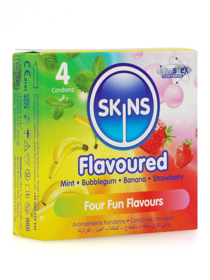 Mixed Flavored Condom 4-pack - Aromatisierte Kondome 3 [full]