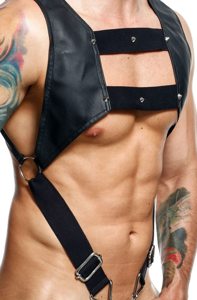 MOB Eroticwear Top Cockring Harness - Bondage-Set 1