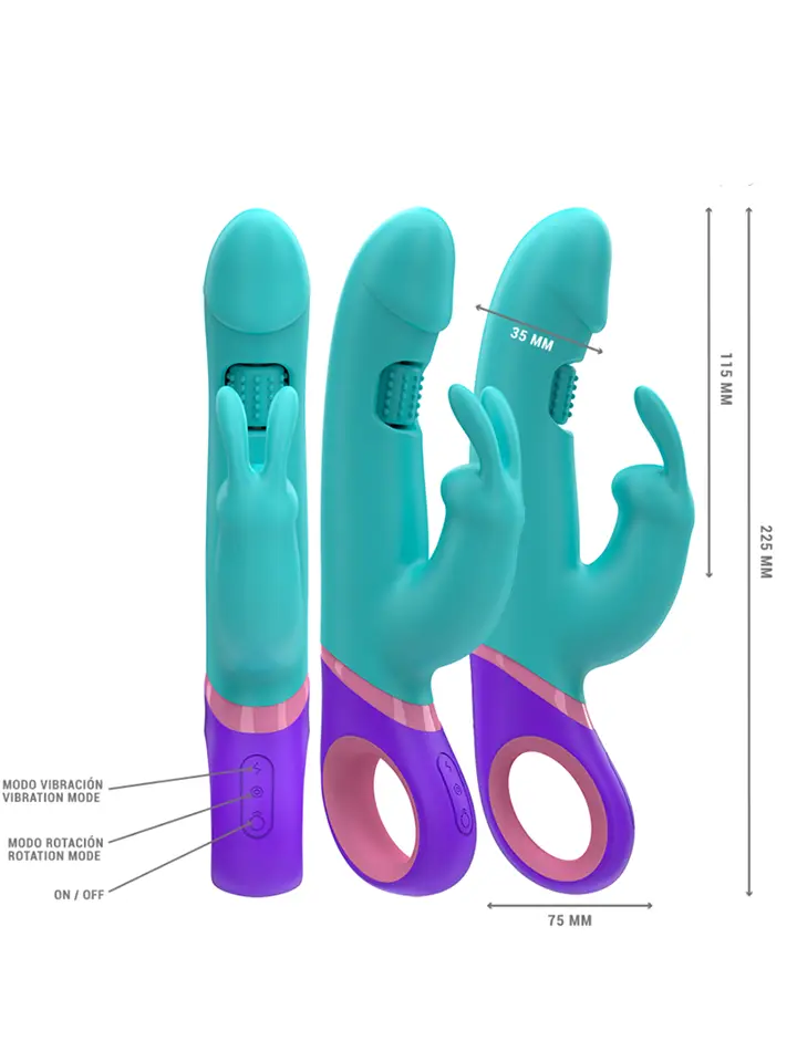 Monica Rabbit mit rotierendem G-Punkt-Stimulator - Rabbit-Vibrator 2