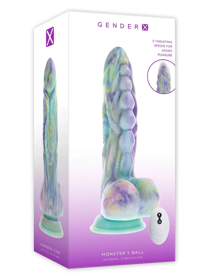 Monster's Ball Vibrating Thrusting Dildo - Drachen-Dildo 5 [full]