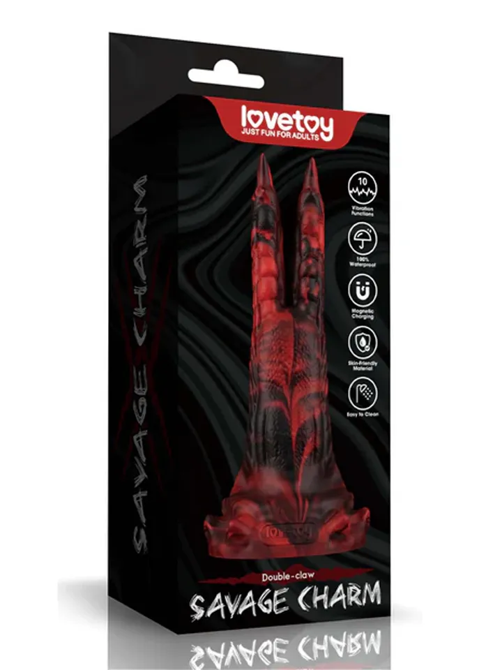 Monster Savage Double Claw Vibrating Dildo - Drachen-Dildo 6 [full]