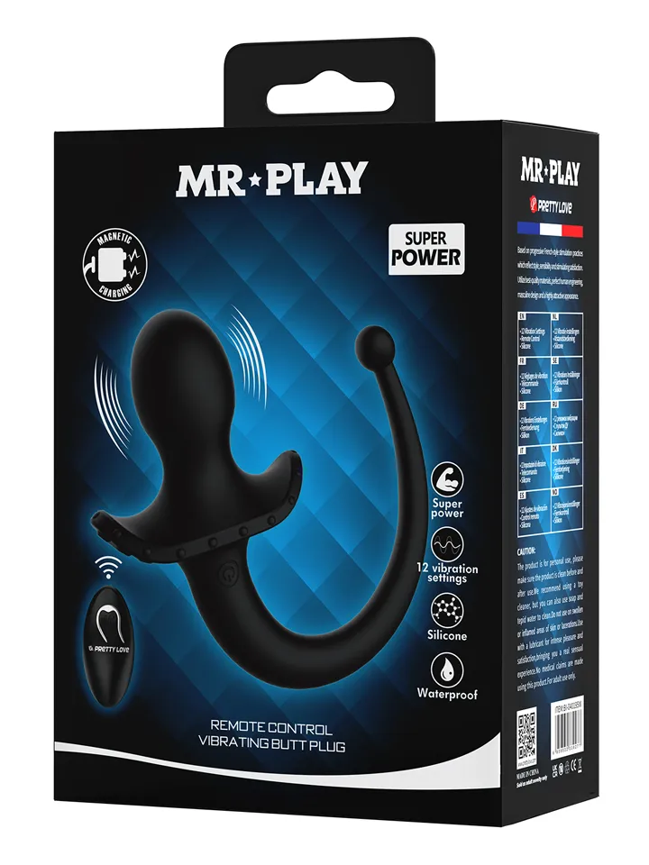 Mr. Play Remote Control Vibrating Butt Plug Tail - Vibrierender Analplug 6 [full]
