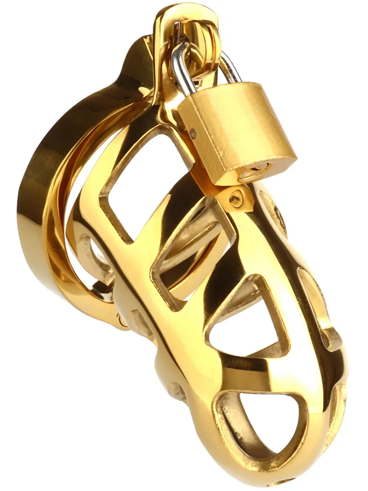 Mr. Steel Brutal Keuschheitskäfig Gold - Keuschheitskäfig 1