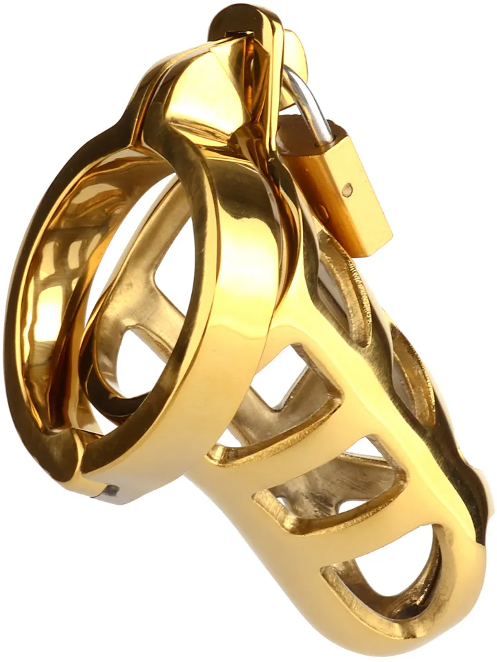 Mr. Steel Brutal Keuschheitskäfig Gold - Keuschheitskäfig 2