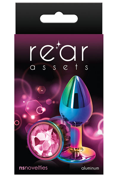 Multicolor Pink Small - Analplug aus Metall 2