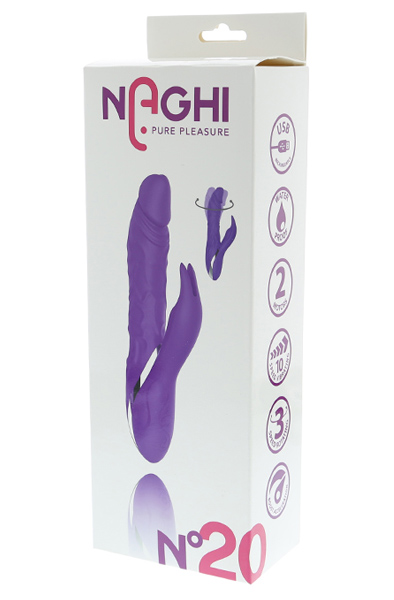 Naghi No.20 Wiederaufladbarer Duo-Vibrator - Rabbit-Vibrator 2