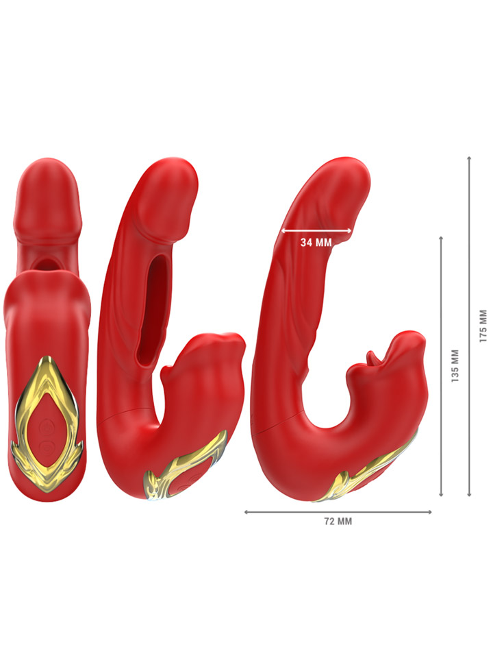 Nathy Vibe mit Biting-Mouth & Flipping - Doppelter Vibrator 5