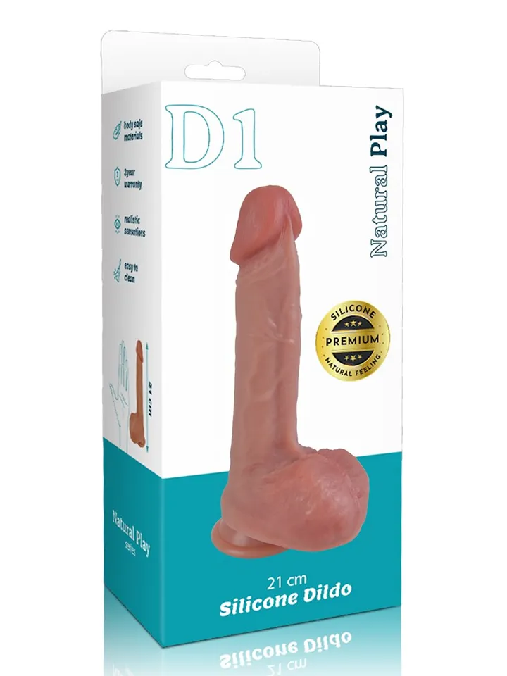 Natural Play Silicone Dildo 21 cm - Realistischer Dildo 4 [full]