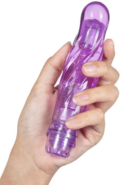 Naturally Yours Bachata Purple 16,5 cm - Vibrierender Dildo 2
