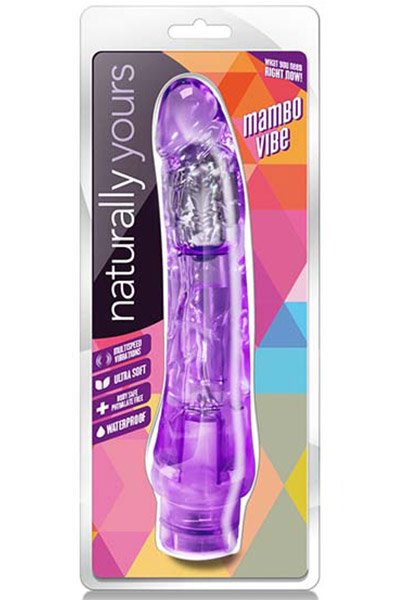Naturally Yours Mambo Vibe Purple 20 cm - Vibrierender Dildo 4