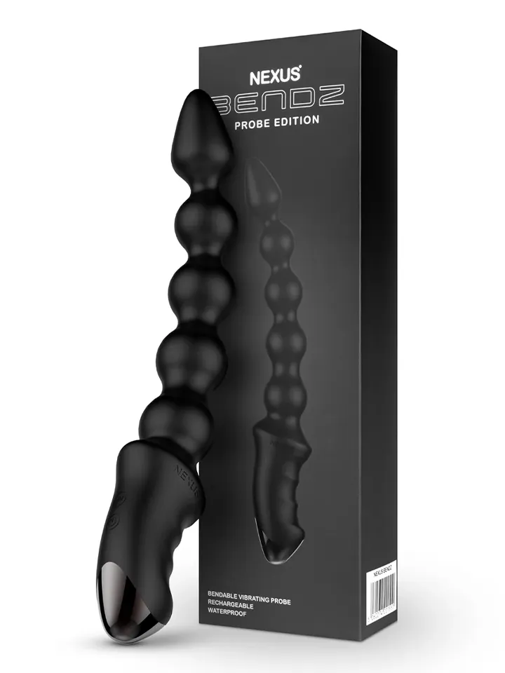 Nexus Bendz Vibrator Analkette Schwarz - Anal-Dildo mit Vibration 2 [full]