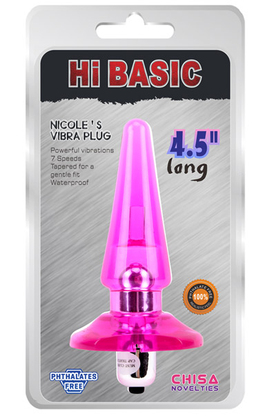 Nicole Vibra Plug Pink - Vibrierender Analplug 2