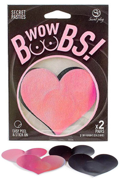 Nipple Covers Heart Shapped Holographic - Brustwarzenkappen 1