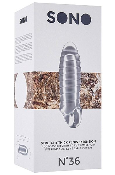 No.36 Dehnbare, Dicke Penisverlängerung Transparent - Penisverlängerung/Penishülle 2