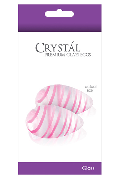 NS Novelties Crystal Glass Eggs Clear - Bowling Bälle 2