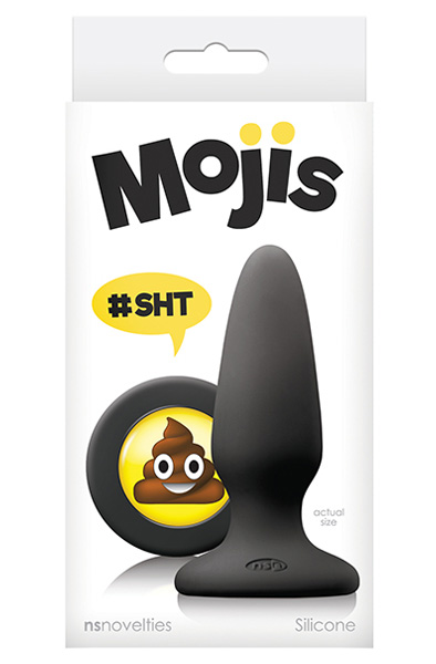 NS Novelties Mojis Sht Medium – Schwarz - Analplug 2