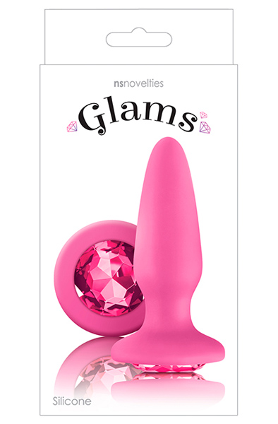 NS Novelties Pink Butt Plug mit funkelndem Schmuckstein - Analplug 2