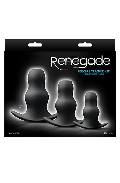 NS Novelties Renegade Peeker Kit Black - Analplug Set 2