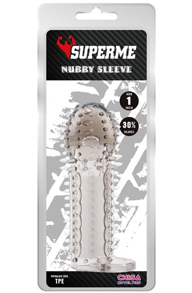 Nubby Grey Sleeve 14,5 cm - Penishülle 2