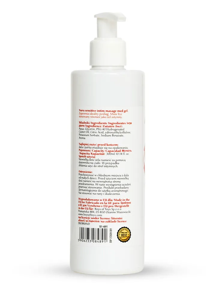 Nuru-Nuru Sensitive Intim Massage Gel 300 ml - Nuru-Gel 3 [full]