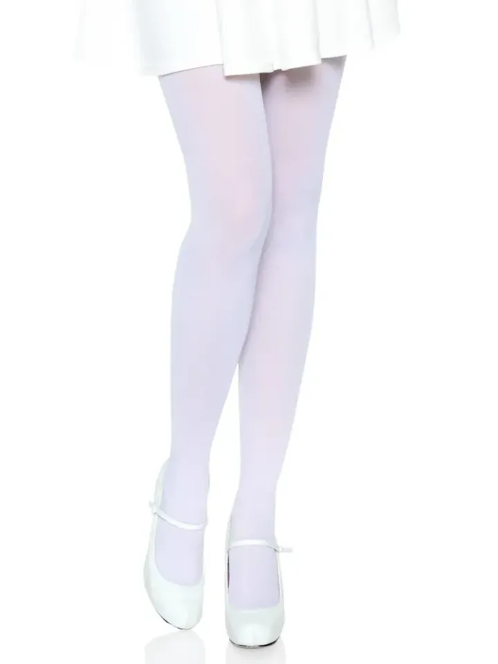 Nylon Opaque Pantyhose White - Strümpfe 1 [full]