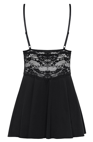 Obsessive 810-BAB Babydoll & String Schwarz - Sexy Dessous 4