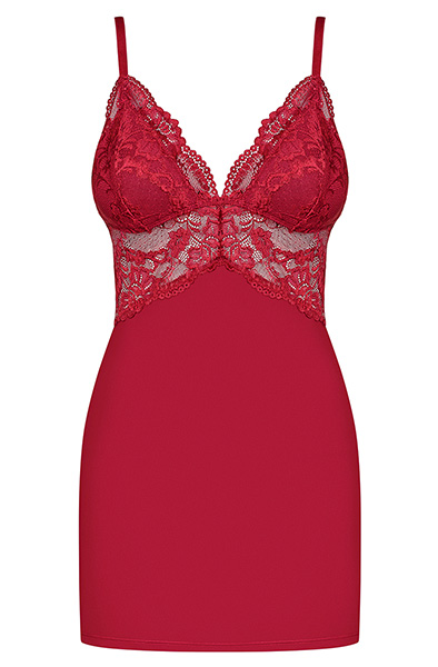 Obsessive 810-CHE Negligé & String in Weinrot - Sexy Dessous 3