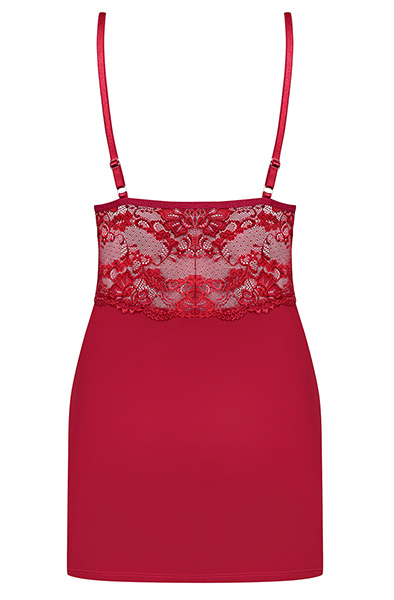Obsessive 810-CHE Negligé & String in Weinrot - Sexy Dessous 4