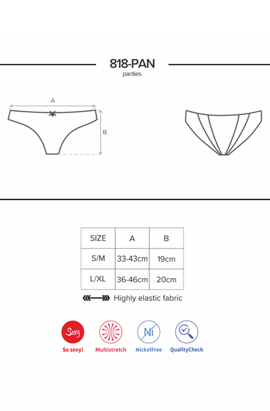 Obsessive 818-PAN-1 Slip - Spitzenhöschen 5