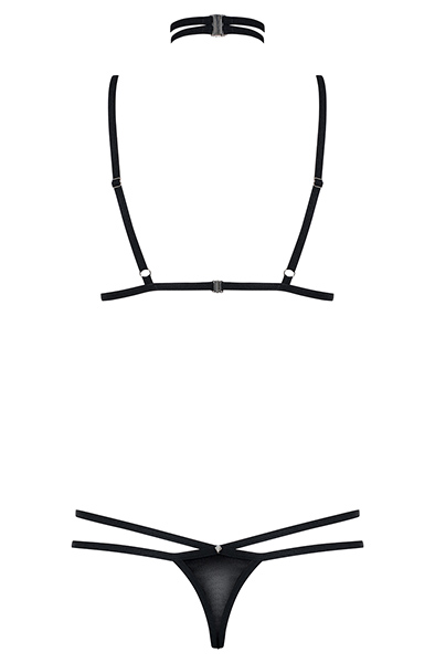 Obsessive 823-SET-1 3-teiliges Set Schwarz - Sexy Dessous 4